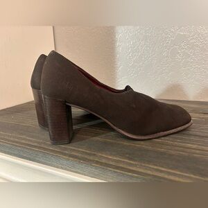 Bandolino Vintage Brown Square Toe Pumps Size 6.5